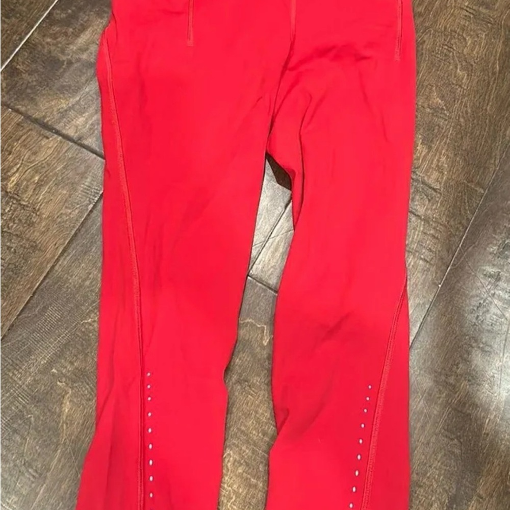 Lululemon Red Athletic Pants